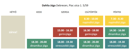 órarend 2013 tavasz